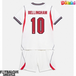 Anglie Jude Bellingham #10 Dětské Domácí dres komplet MS 2026 Krátký Rukáv (+ trenýrky)